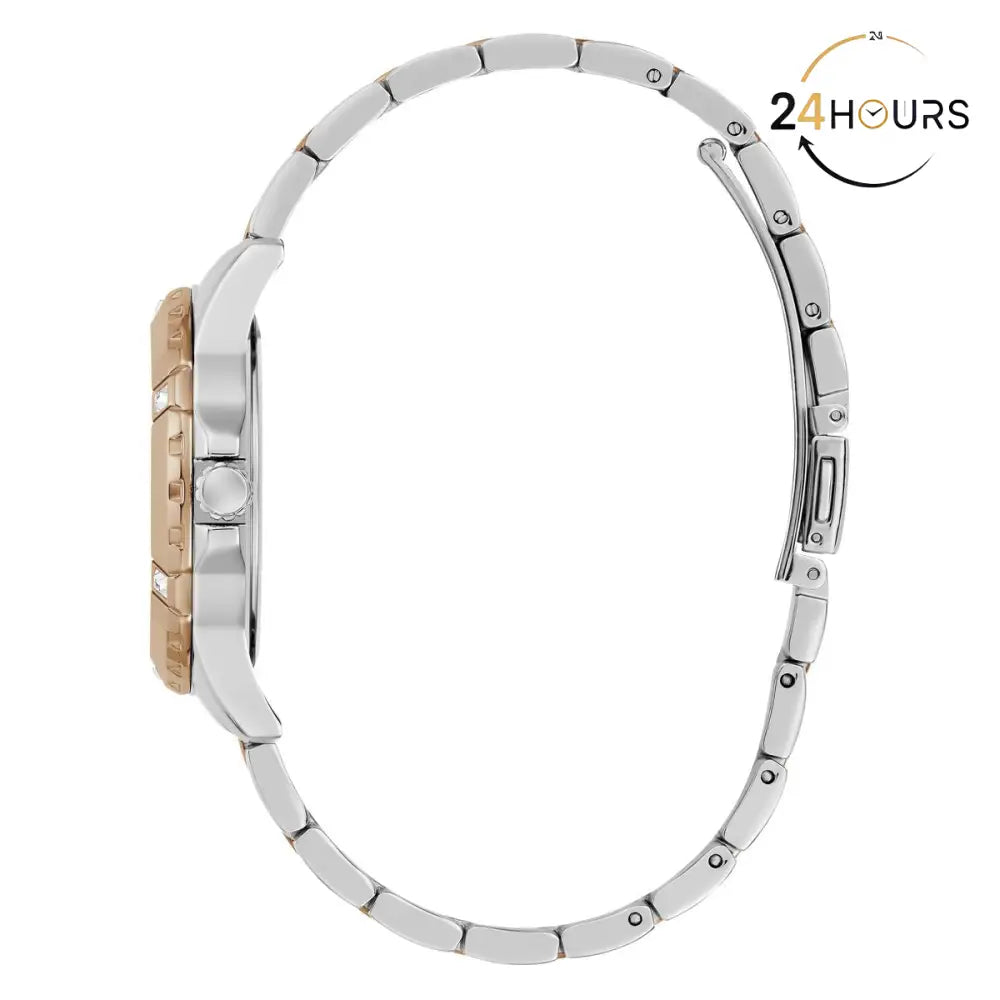 Montre Guess Mist rouge à cadran rond, analogique à quartz, pour femme