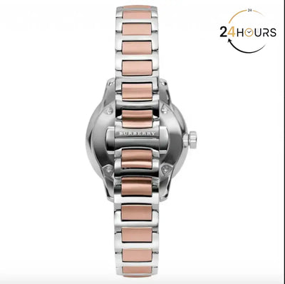 Montre Burberry Ladies Watch Swiss Classic Two Tone
Pour Femme, BU10117