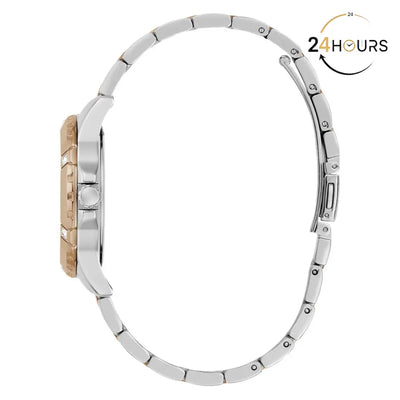 Montre Guess Mist rouge à cadran rond, analogique à quartz, pour femme