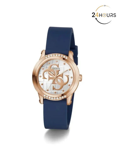 Montres Guess Annette pour femme. Silicone Bleu GW0860L2